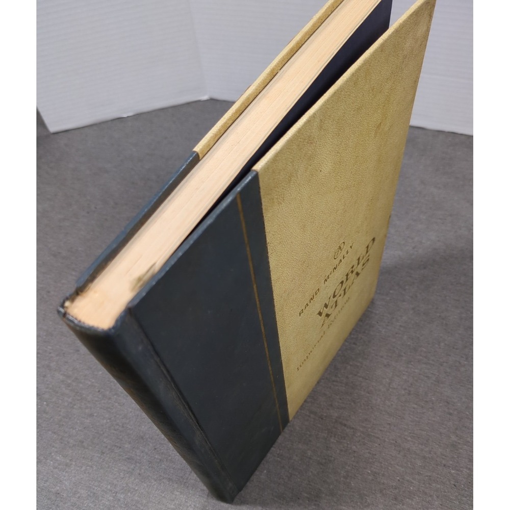 1966 Rand McNally World Atlas Imperial Edition Large Vintage Hardcover Decor - Picture 2 of 16